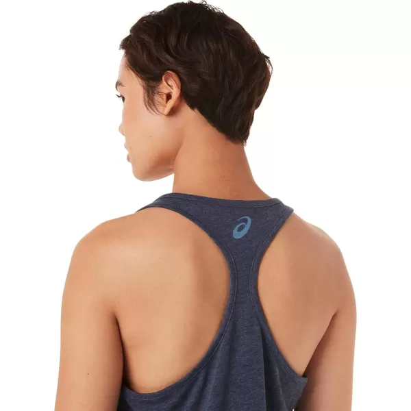 imageASICS Womens Run Around The Sun Racerback ApparelPeacoat Heather