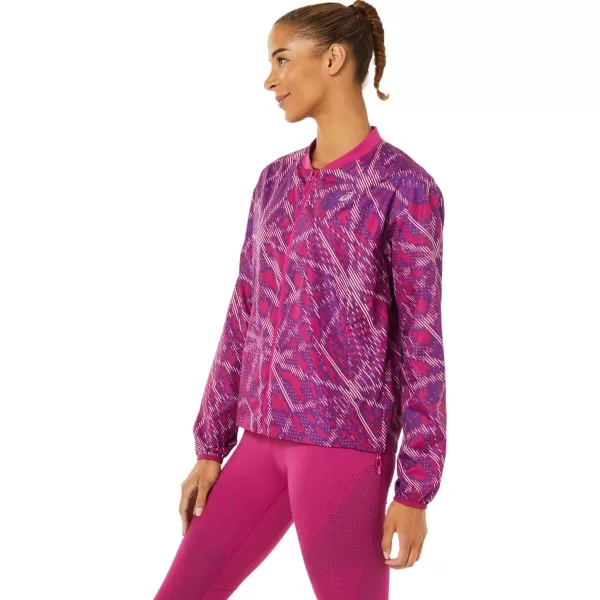 imageASICS Womens SAKURA AOP JACKET Running ApparelYo Zakura Aop