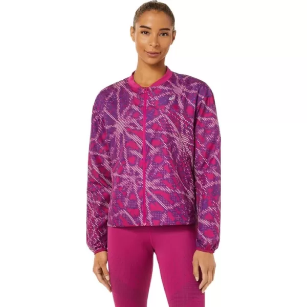 imageASICS Womens SAKURA AOP JACKET Running ApparelYo Zakura Aop