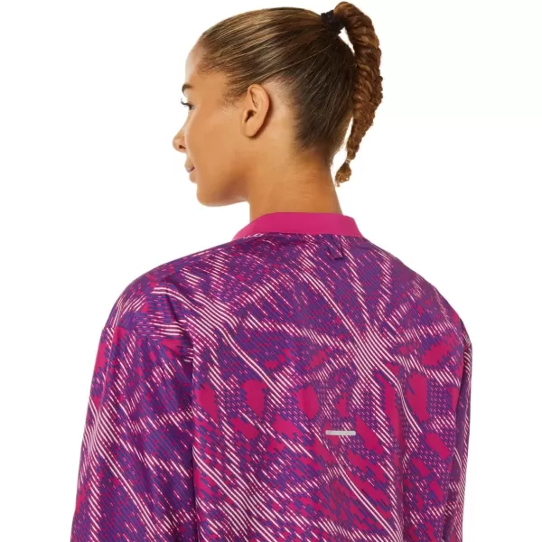 imageASICS Womens SAKURA AOP JACKET Running ApparelYo Zakura Aop
