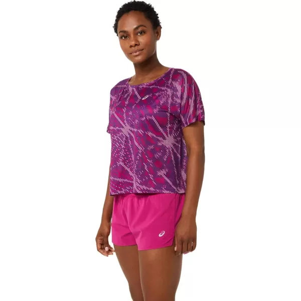 imageASICS Womens Sakura AOP Short Sleeve TOP Running ApparelYo Zakura Aop