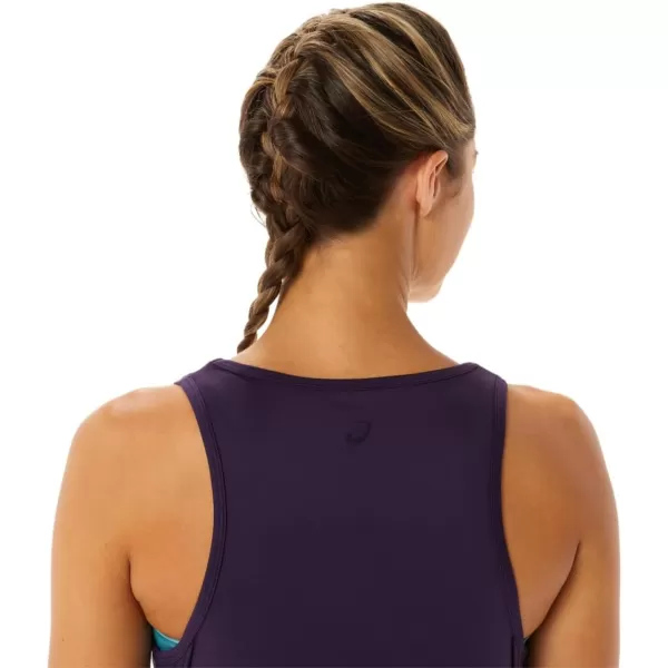 imageASICS Womens Side Slit Sleeveless TOP ApparelNight Shade