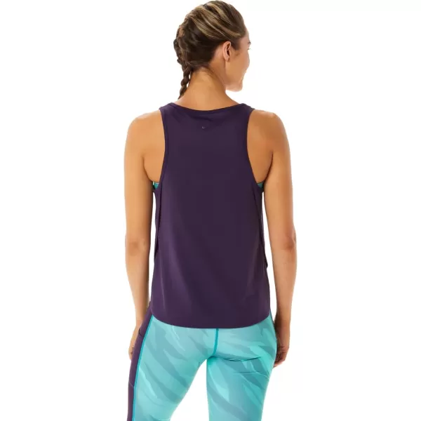 imageASICS Womens Side Slit Sleeveless TOP ApparelNight Shade