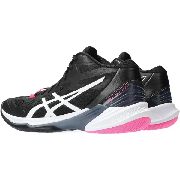 imageASICS Womens Sky Elite FlyteFoam Mid Top 2 Volleyball ShoeBlackWhite