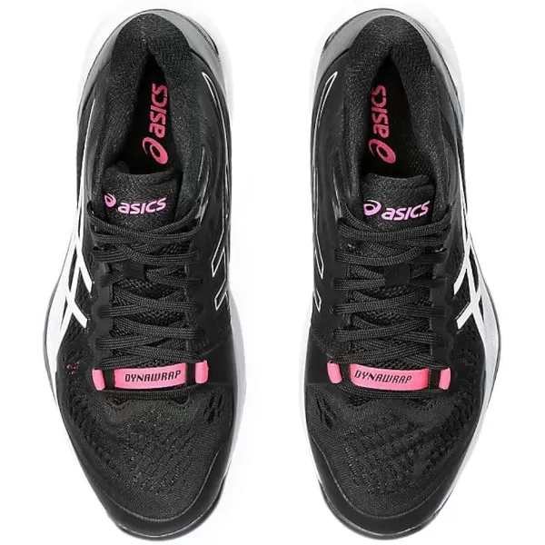 imageASICS Womens Sky Elite FlyteFoam Mid Top 2 Volleyball ShoeBlackWhite