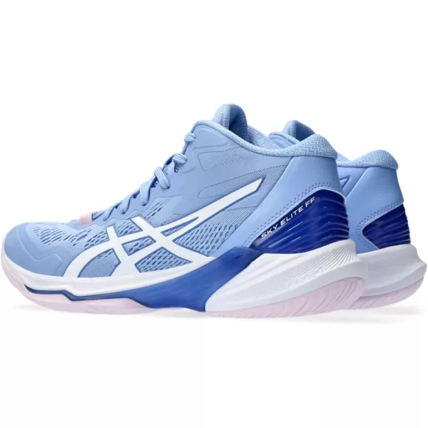 imageASICS Womens Sky Elite FlyteFoam Mid Top 2 Volleyball ShoeLight SapphireWhite