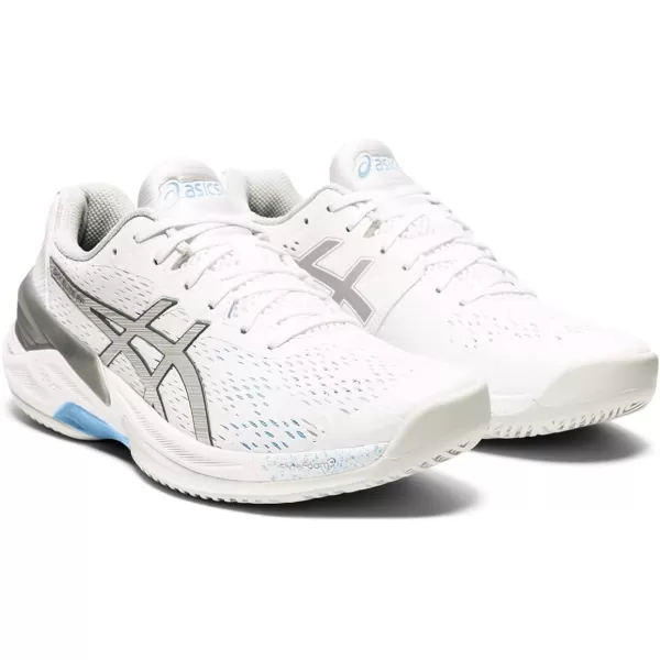 imageASICS Womens Sky Elite FlyteFoam Volleyball ShoesWhitePure Silver