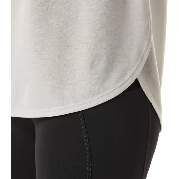 imageASICS Womens Slit Short Sleeve TOP Training ApparelOyster Grey