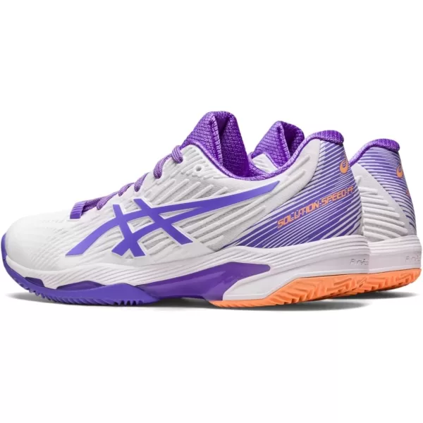 imageASICS Womens Solution Speed FlyteFoam 2 Clay Tennis ShoesWhiteAmethyst