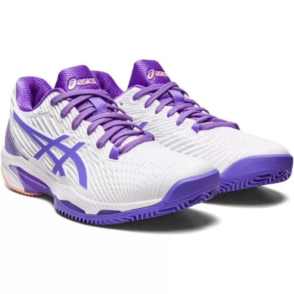 imageASICS Womens Solution Speed FlyteFoam 2 Clay Tennis ShoesWhiteAmethyst