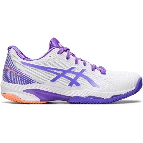 imageASICS Womens Solution Speed FlyteFoam 2 Clay Tennis ShoesWhiteAmethyst