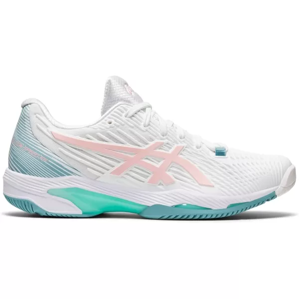 imageASICS Womens Solution Speed FlyteFoam 2 Tennis ShoesWhiteFrosted Rose