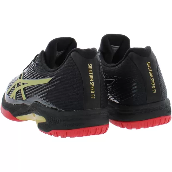 imageASICS Womens Solution Speed FlyteFoam Tennis ShoesBlackRich Gold