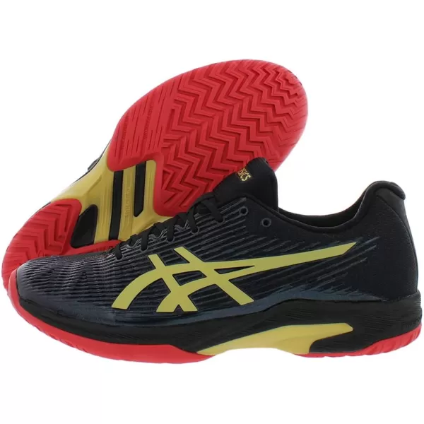 imageASICS Womens Solution Speed FlyteFoam Tennis ShoesBlackRich Gold