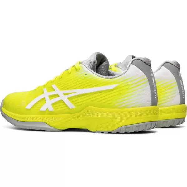 imageASICS Womens Solution Speed FlyteFoam Tennis ShoesSafety YellowWhite