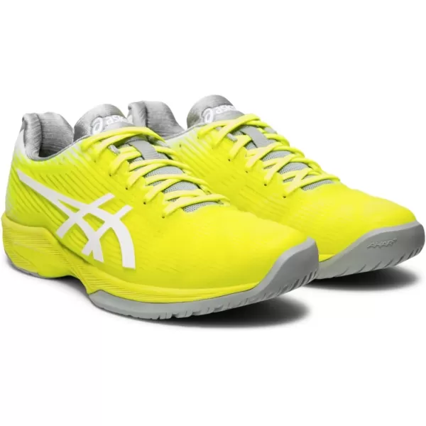 imageASICS Womens Solution Speed FlyteFoam Tennis ShoesSafety YellowWhite