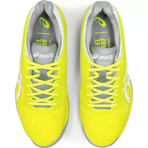 imageASICS Womens Solution Speed FlyteFoam Tennis ShoesSafety YellowWhite