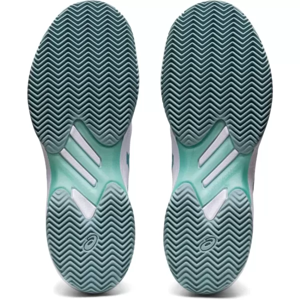 imageASICS Womens Solution Swift FlyteFoam Clay Tennis ShoesWhiteSmoke Blue