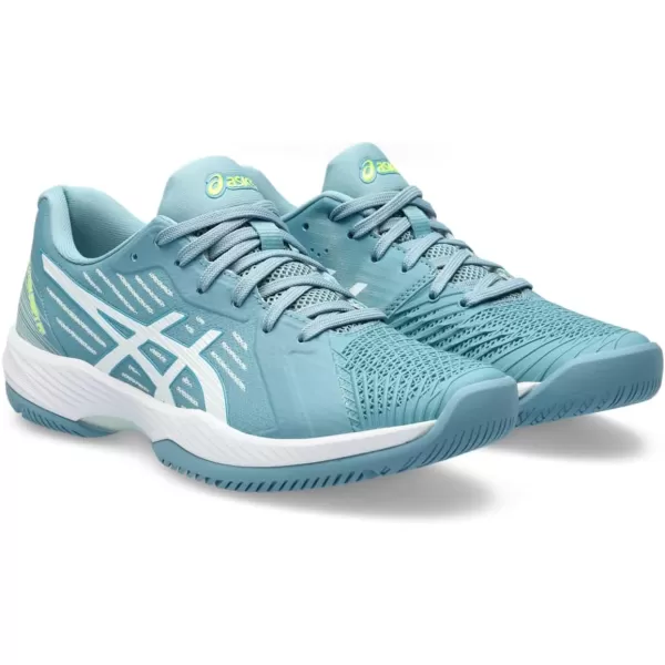 imageASICS Womens Solution Swift FlyteFoam Tennis ShoesGris BlueWhite