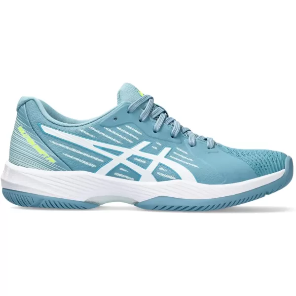 imageASICS Womens Solution Swift FlyteFoam Tennis ShoesGris BlueWhite