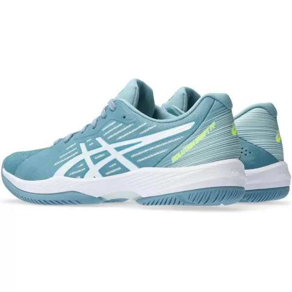 imageASICS Womens Solution Swift FlyteFoam Tennis ShoesGris BlueWhite
