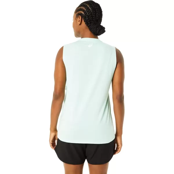imageASICS Womens Sound Mind Sound Body Mountain Muscle Tank Training ApparelFresh Ice Heather