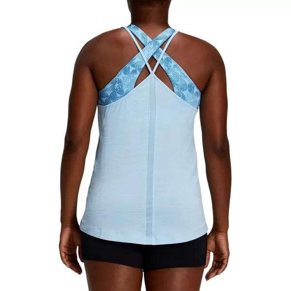imageASICS Womens Strappy Tank Training ApparelArctic Sky Spacedye