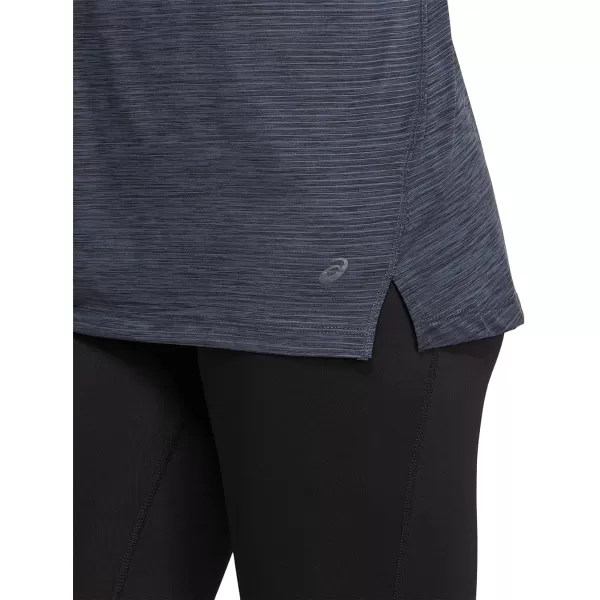 imageASICS Womens Strappy Tank Training ApparelPerformance Black Spacedye