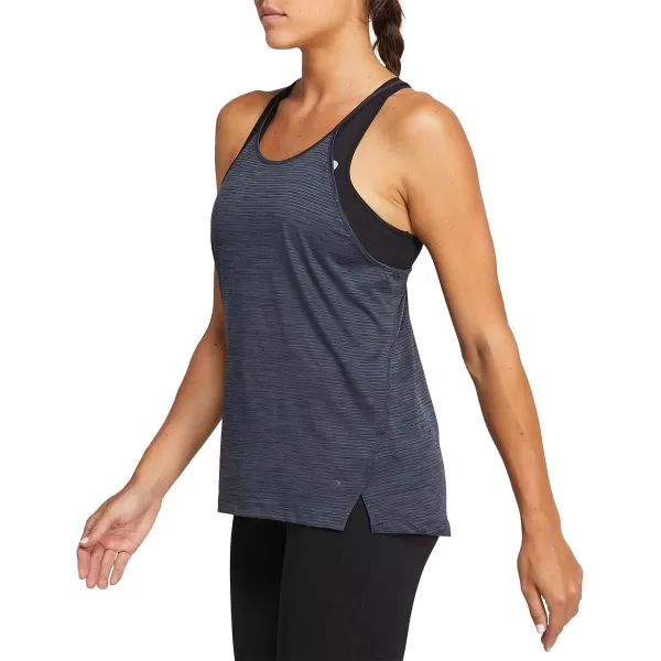 imageASICS Womens Strappy Tank Training ApparelPerformance Black Spacedye