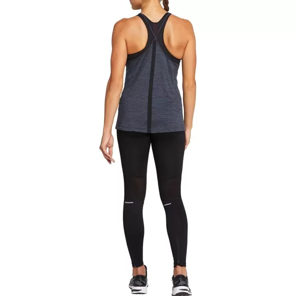 imageASICS Womens Strappy Tank Training ApparelPerformance Black Spacedye
