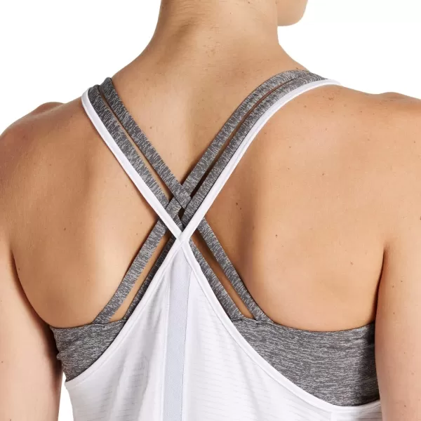 imageASICS Womens Strappy Tank Training ApparelWhite Spacedye