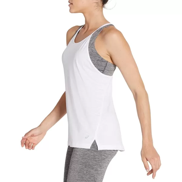 imageASICS Womens Strappy Tank Training ApparelWhite Spacedye