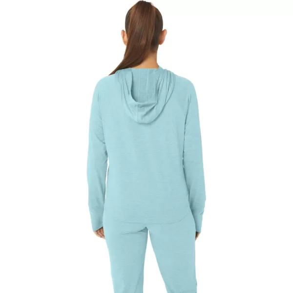 imageASICS Womens TECH PO HOODIE 20 ApparelAquamarine Spacedye