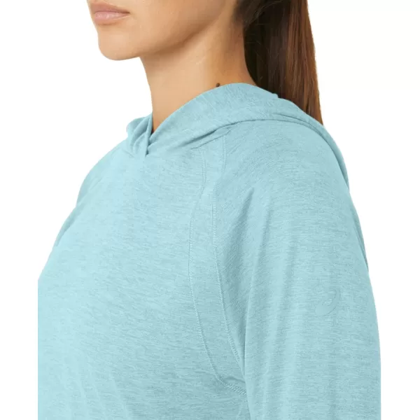 imageASICS Womens TECH PO HOODIE 20 ApparelAquamarine Spacedye