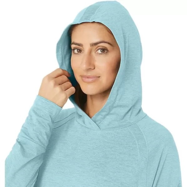 imageASICS Womens TECH PO HOODIE 20 ApparelAquamarine Spacedye
