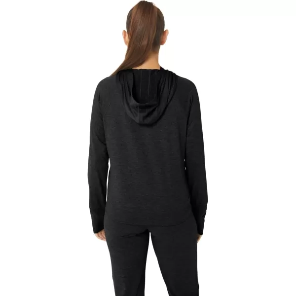 imageASICS Womens TECH PO HOODIE 20 ApparelPerformance Black Spacedye