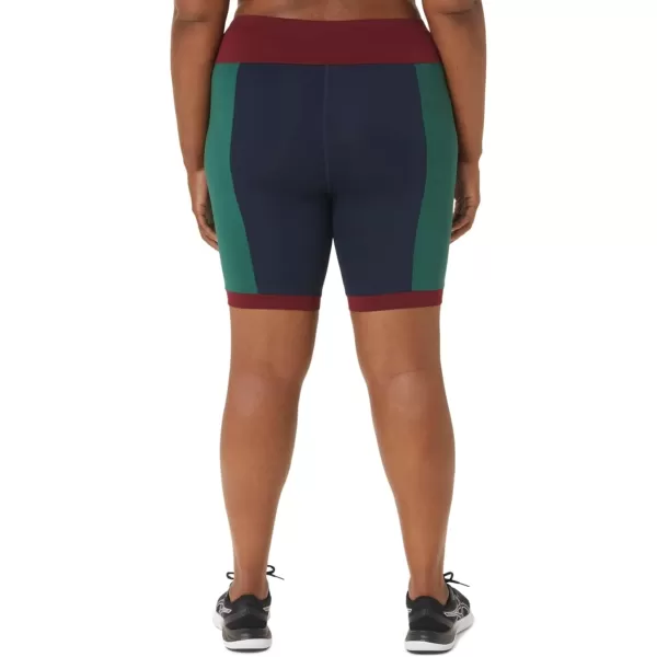 imageASICS Womens The New Strong rePURPOSED Biker ApparelNavyCardinalForest
