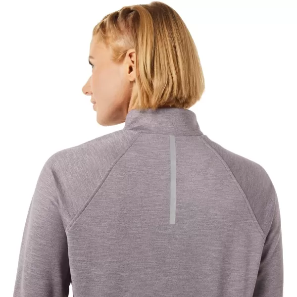 imageASICS Womens Thermopolis 14 Zip ApparelDeep Mars Heather