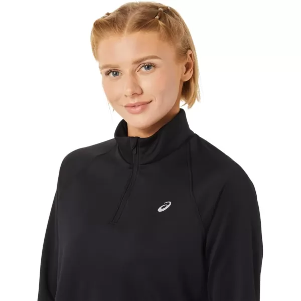 imageASICS Womens Thermopolis 14 Zip ApparelPerformance Black