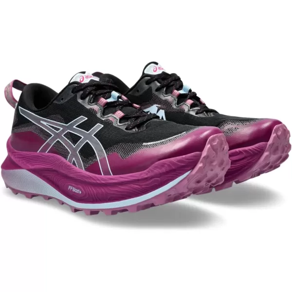 imageASICS Womens Trabuco Max 3 Running ShoesBlackLight Blue