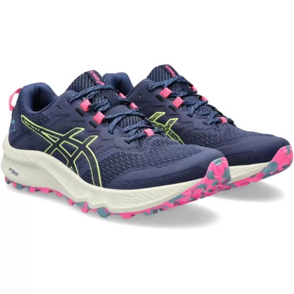 imageASICS Womens Trabuco Terra 2 Running ShoesDeep OceanLime Green