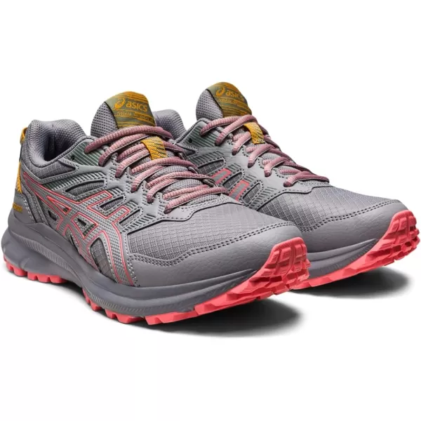 imageASICS Womens Trail Scout 2 Running ShoesSheet RockPapaya