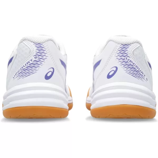 imageASICS Womens Upcourt 5 Indoor Sport ShoeWhiteBlue Violet