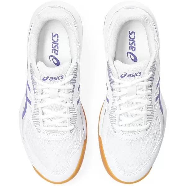 imageASICS Womens Upcourt 5 Indoor Sport ShoeWhiteBlue Violet