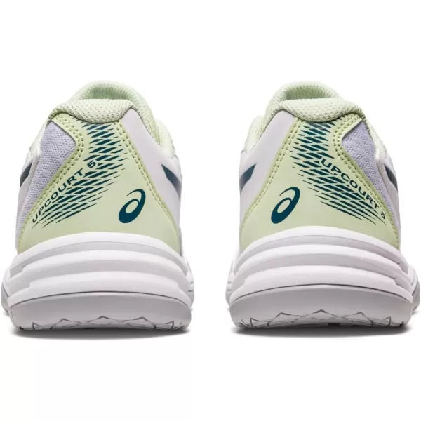 imageASICS Womens Upcourt 5 Indoor Sport ShoeWhiteInk Teal