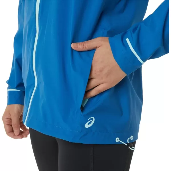 imageASICS Womens WATERPROOF JACKET ApparelLake DriveClear Blue