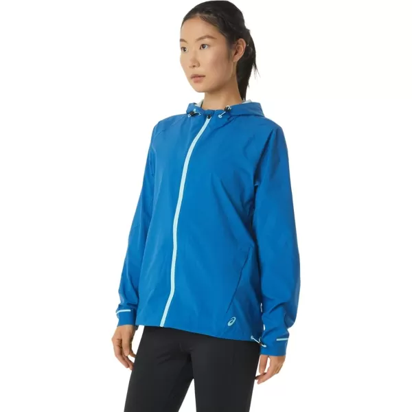 imageASICS Womens WATERPROOF JACKET ApparelLake DriveClear Blue