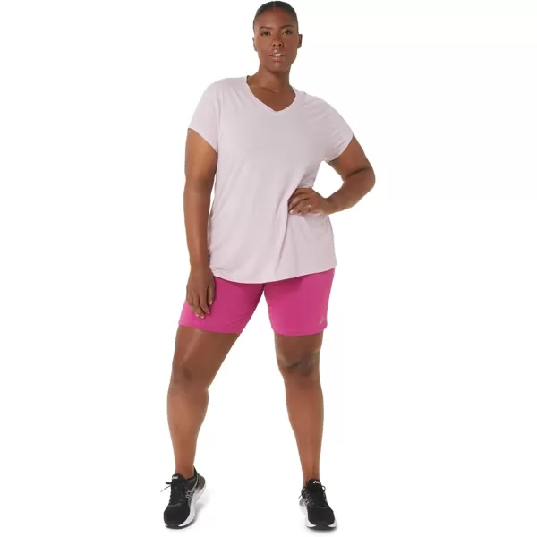 imageASICS Womens Womens Heather Vneck Short Sleeve TOP ApparelBarely Rose Heather