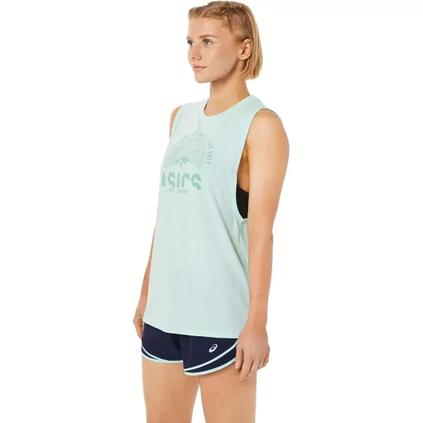 imageASICS Womens Womens Mountain Muscle Tank ApparelFresh Ice Heather