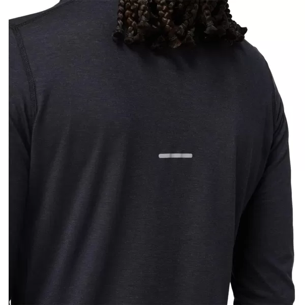 imageASICS Womens Wool Rib Long Sleeve Top Running ApparelPerformance BlackGraphite Grey